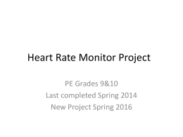 Heart Rate Monitor Project