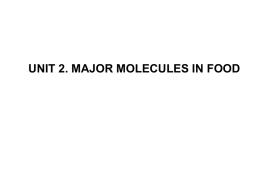 Major molecule of food
