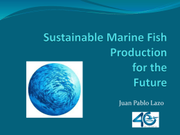 Sustainable Marine Fish Culture