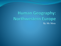 Human Geography of Northwestern Europe