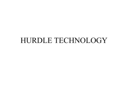 Hurdle technology File