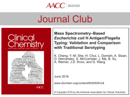 Journal Club - Clinical Chemistry