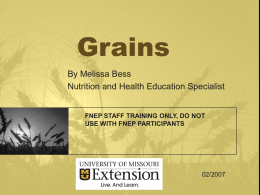 about alternative (non-wheat) grains powerpoint