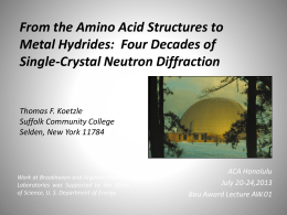 "Four Decades of Single-Crystal Neutron Diffraction"