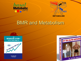 BMR and Metabolism