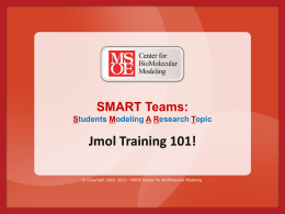 Jmol Training Powerpoint