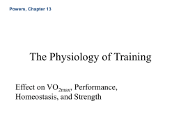 The Physiology of Training