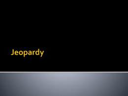Jeopardy - Atfal USA