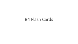B4 Flash Cards - Groby Science