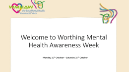 Worthing mental health awareness week