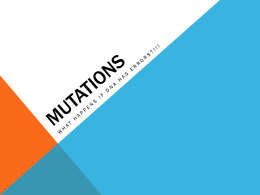 mutations - Pasadena High School