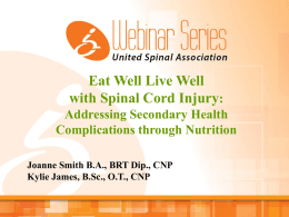 View Webinar PPT - National Spinal Cord Injury Association