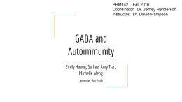 GABA and Autoimmunity