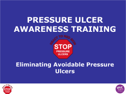 Pressure ulcer prevention training presentation