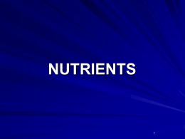 Nutrients - Dover High School