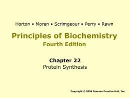 Principles of BIOCHEMISTRY