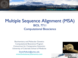 A=> G - Computational Bioscience Program