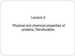 L3 Physicochemical properties of proteins - e