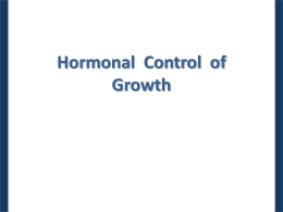 Hormonal Control of Growth