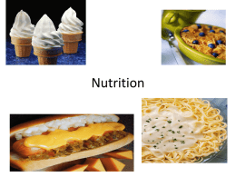 Nutrition Handout