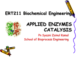 Immobilization of Enzymes