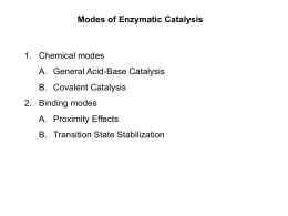 A. General Acid-Base Catalysis