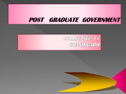 - Post Graduate Government College