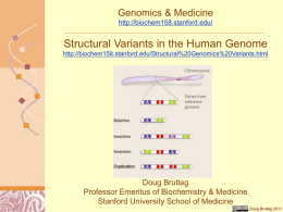 Structural Variants in the Human Genome