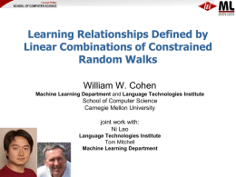 Learning Relationships Defined by Linear Combinations of