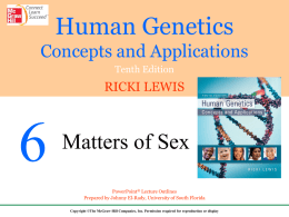 Human Genetics - Chapter 6