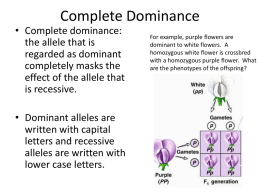 AC Types of Dominance