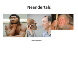 Human positive selection Neanderthal evolution