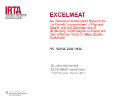 EXCELMEAT: An International Research Network for - BDPorc