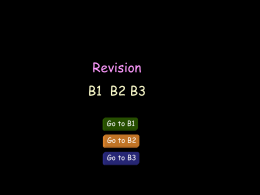New B1 B2 B3 Revision