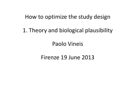 How to optimise study design I -Theory and