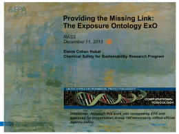 the Exposure Ontology (ExO)