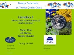 Genetics Power Point - Panhandle Area Educational Consortium