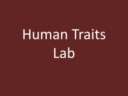 Human Traits Lab - Education Service Center, Region 2