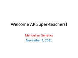 Welcome AP Super