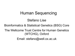 Human Sequencing - Home - Wellcome Trust Centre for Human