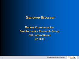 Genome Browser - SRI International