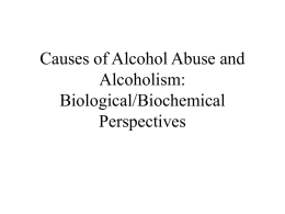 Causes of Alcohol Abuse and Alcoholism: Biological