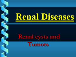 RENAL DISEASES - The University of the West Indies at Mona