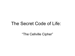 The Secret Code of Life: - Richmond School District