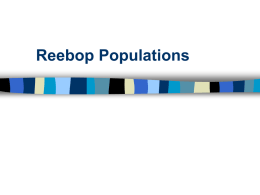 Reebop Populations - Rutherford County Schools, NC
