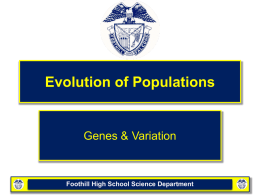 16-1 Genes & Variation