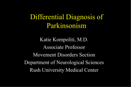 Treatment of Moderate and Advanced Parkinson’s Disease An