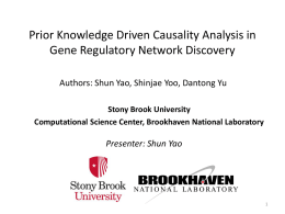Prior Knowledge Driven Causality Analysis in Gene