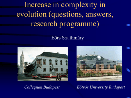 Increase in complexity in Evolution