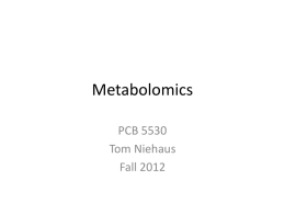 Metabolomics - Horticultural Sciences at University of Florida